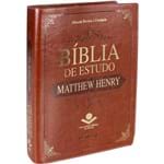 Ficha técnica e caractérísticas do produto Bíblia de Estudo Matthew Henry - Luxo Marrom