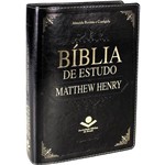 Ficha técnica e caractérísticas do produto Bíblia de Estudo Matthew Henry - Luxo Preta