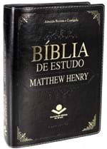Ficha técnica e caractérísticas do produto Bíblia de Estudo Matthew Henry - Preta (Preto)
