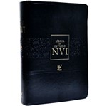 Biblia de Estudo Nvi Capa Pu Preto com Indice - Vida
