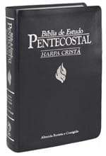 Ficha técnica e caractérísticas do produto Biblia de Estudo Pentecostal com Harpa - Média - Azul