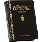 Ficha técnica e caractérísticas do produto Bíblia de Estudo Pentecostal com Harpa Pequena Preta