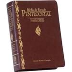 Ficha técnica e caractérísticas do produto Bíblia de Estudo Pentecostal com Harpa Pequena Vinho