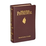 Ficha técnica e caractérísticas do produto Bíblia de Estudo Pentecostal - Pequena Luxo Vinho