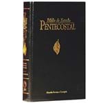Ficha técnica e caractérísticas do produto Bíblia de Estudo Pentecostal Preta - Luxo - Média