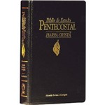 Ficha técnica e caractérísticas do produto Bíblia de Estudo Pentecostal RC com Harpa - Média Luxo Preta