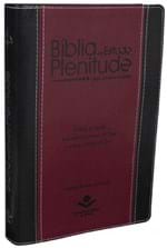 Ficha técnica e caractérísticas do produto Biblia de Estudo Plenitude Capa Luxo Vinho e Preta - Revista e Corrigi...