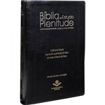 Bíblia de Estudo Plenitude - Índice Lateral e Letras Vermelhas - Revista e Corrigida (preta )