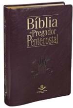 Ficha técnica e caractérísticas do produto Bíblia do Pregador Pentecostal - Capa Luxo Vinho