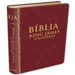 Biblia King James - Atualizada - Capa Vinho em Couro