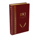 Bíblia King James BKJ - Texto Original Fiel 1611 em Português - Luxo Média Vinho