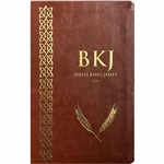 Ficha técnica e caractérísticas do produto Bíblia King James Fiel 1611 Luxo Marrom - Bvbooks