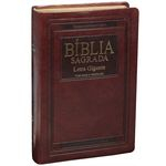Ficha técnica e caractérísticas do produto Biblia Letra Gigante (ra) Luxo Marrom Nobre
