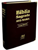 Ficha técnica e caractérísticas do produto Bíblia Letra Grande - Preta - Ave-Maria