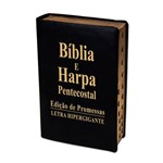 Ficha técnica e caractérísticas do produto Biblia Letra Hipergigante Luxo Preta com Harpa