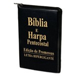 Ficha técnica e caractérísticas do produto Biblia Letra Hipergigante Zíper com Harpa