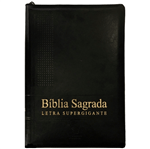 Ficha técnica e caractérísticas do produto Bíblia NAA Letra Supergigante Preta com Zíper