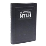 Ficha técnica e caractérísticas do produto Bíblia Ntlh de Estudo Média Azul Escovado