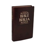 Ficha técnica e caractérísticas do produto Bíblia Ntlh Inglês / Português - Marrom Nobre
