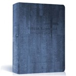 Bíblia Nvi Letra Extra Gigante - Luxo Azul