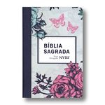 Ficha técnica e caractérísticas do produto Bíblia Nvi Nova Ortografia Semi-Luxo Lilás Floral