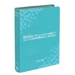 Ficha técnica e caractérísticas do produto Bíblia NVI Pequena Letra Média Luxo - Turquesa