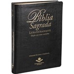 Ficha técnica e caractérísticas do produto Bíblia Ra Letra Extragigante C/ Índice - Luxo Preta