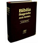 Ficha técnica e caractérísticas do produto Biblia Sagrada Ave-maria - Letra Grande - Capa Preta