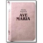 Ficha técnica e caractérísticas do produto Biblia Sagrada Ave Maria - Strike Ziper - Media Rosa - Ave Maria
