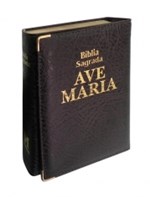 Ficha técnica e caractérísticas do produto Biblia Sagrada Capanga Marrom Bolso - Ave Maria - 1