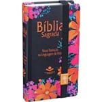 Ficha técnica e caractérísticas do produto Bíblia Sagrada Carteira Flores