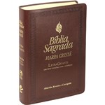 Ficha técnica e caractérísticas do produto Biblia Sagrada com Harpa Cristã - Arc - Letra Gigante, Notas e Referências - Marrom
