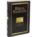 Ficha técnica e caractérísticas do produto Bíblia Sagrada com Harpa Cristã e Letra Grande Preta