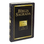 Ficha técnica e caractérísticas do produto Bíblia Sagrada Com Harpa Cristã - Letra Grande