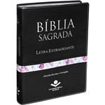 Ficha técnica e caractérísticas do produto Bíblia Sagrada - com Letra Extragigante - Luxo Preta e Floral