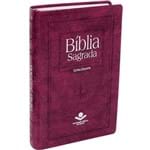 Ficha técnica e caractérísticas do produto Bíblia Sagrada Emborrachada Rc - Letra Gigante com Índice - Purpura Nobre