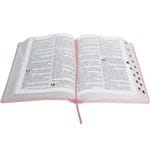 Ficha técnica e caractérísticas do produto Bíblia Sagrada Emborrachada Rc - Letra Gigante Com Índice - Rosa