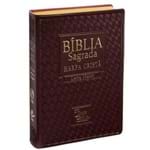 Ficha técnica e caractérísticas do produto Bíblia Sagrada Fonte de Bênçãos - com Harpa Cristã - Letra Maior - Vinho