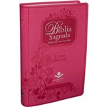 Ficha técnica e caractérísticas do produto Bíblia Sagrada Grande com Letra Gigante e Índice - Rc (pink)
