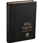 Ficha técnica e caractérísticas do produto Bíblia Sagrada Letra Gigante | Almeida Revista e Atualizada | Couro Legítimo