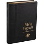 Ficha técnica e caractérísticas do produto Bíblia Sagrada Letra Gigante | Almeida Revista E Atualizada | Couro Legítimo