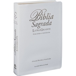 Ficha técnica e caractérísticas do produto Bíblia Sagrada Letra Gigante Capa Luxo Almeida Branca