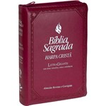 Bíblia Sagrada Letra Gigante, Edição com Letras Vermelhas e Harpa Cristã