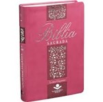 Ficha técnica e caractérísticas do produto Biblia Sagrada - Letra Gigante - Pink Floral - Sbb - 1