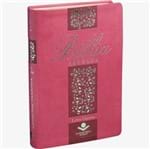 Ficha técnica e caractérísticas do produto Bíblia Sagrada Letra Gigante RA Beiras Floridas Pink