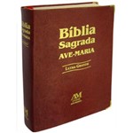 Ficha técnica e caractérísticas do produto Bíblia Sagrada Letra Grande (marrom)