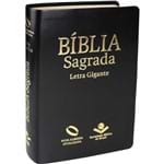 Ficha técnica e caractérísticas do produto Bíblia Sagrada Naa | Letra Gigante, Capa Couro Sintético, Luxo, Preta