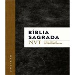 Ficha técnica e caractérísticas do produto Biblia Sagrada - Nvi - Letra Grande - Capa Preta e Marrom Cafe