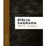 Ficha técnica e caractérísticas do produto Biblia Sagrada - Nvi - Letra Grande - Capa Preta E Marrom Cafe