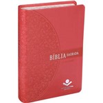 Ficha técnica e caractérísticas do produto Bíblia Sagrada - Pequena - Letra Grande - Atualizada - Bordas Floridas - Rosa
